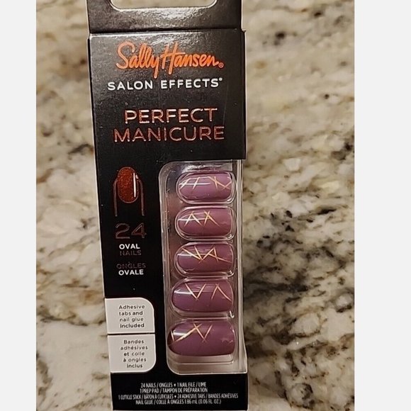 Sally Hansen Salon Effects Perfect Manicure Press on Nails Kit Outside The Line - Picture 1 of 9